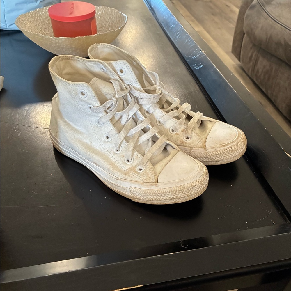 Converse Off-White High-Top Sneakers